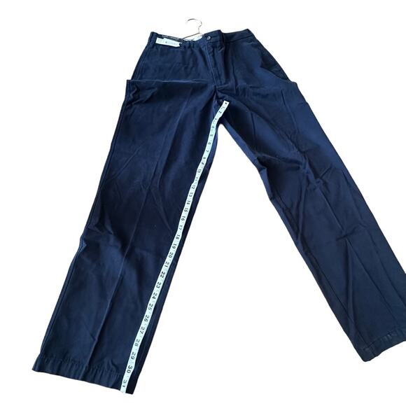 Daniel Cremieux Bayonne cotton Dress Pants Pleated navy Size 32 x 32 new - Picture 6 of 6